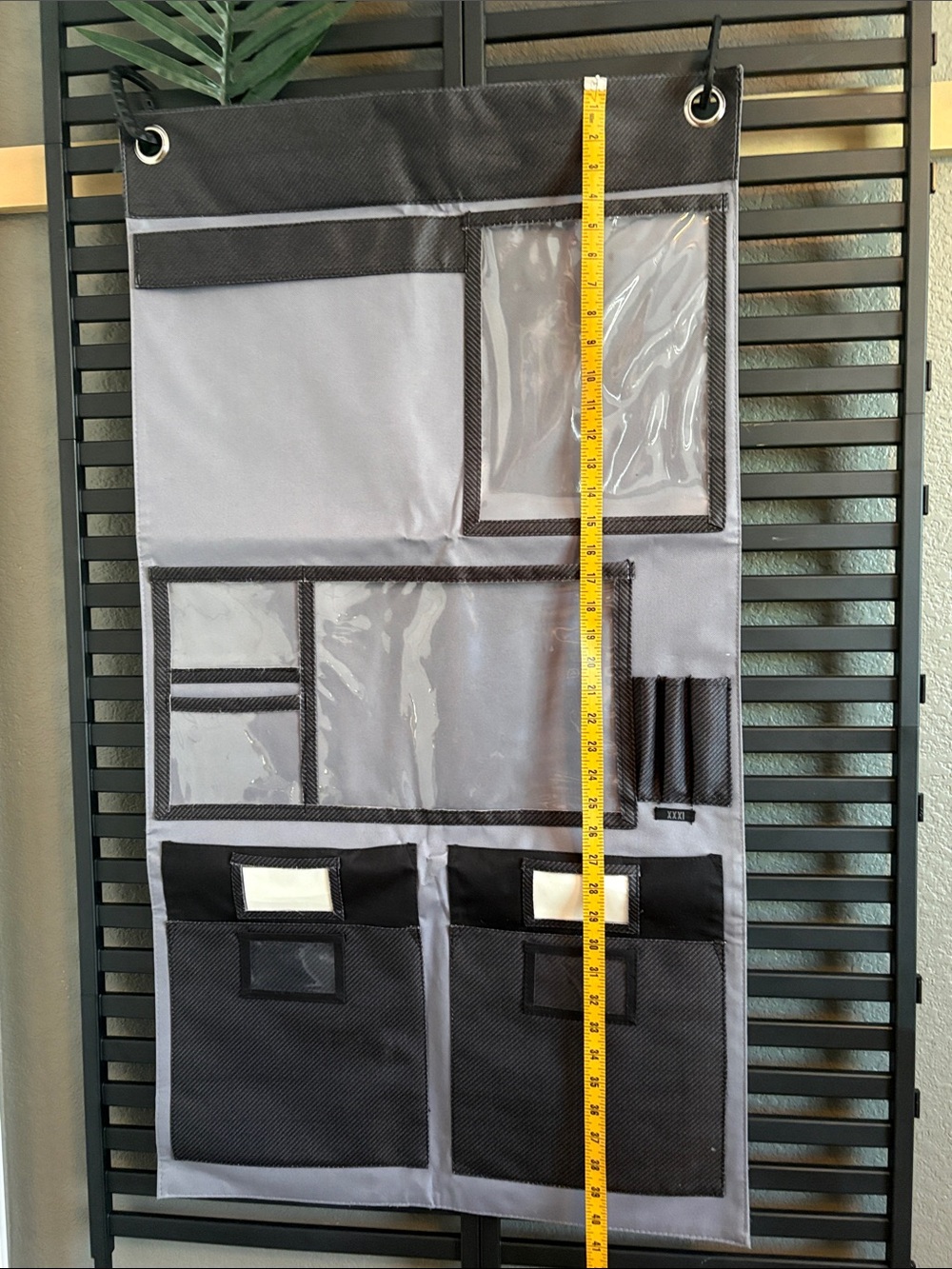 Thirty-One Hanging Wall Gray and Black Hanging Organizer